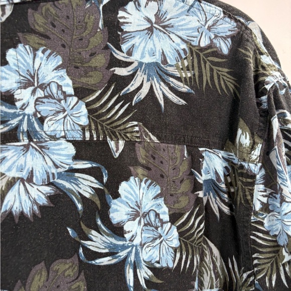 Rails Carson Floral Short Sleeve Linen Blend festival vacation Button up size xl - Picture 5 of 15
